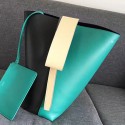 Celine Twisted Cabas Green and Black Smooth Calfskin 030403 VS01987
