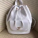 Chanel Calfskin and Caviar Backpack White A98235 VS08529