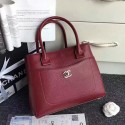 Chanel Grained Calfskin Large Shopping Bag Burgundy A69929 VS00151
