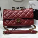 Chanel Red Quilted Calfskin Perfect Edge Bag Gold A14041 VS09015