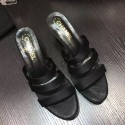 Chanel Silk Slide Black C080202 VS08884