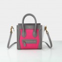Cheap Celine Luggage Nano Bag Original Leather CL88029 Rose&White&Grey VS07569