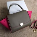 Cheap Celine mini Trapeze Bag Original Nubuck Leather CTA3345 Khaki&Rose VS05663