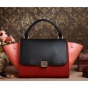 Cheap Celine Trapeze Top Handle Bag Horse Hair 3342 Black&Wine&Brown VS09144