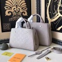 Cheap Fake Louis Vuitton Monogram Empreinte Montaigne MM Light Grey M42296 VS04234