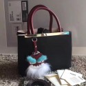 Cheap Fendi 2Jours Calf Leather Petite Tote Bag Black FB1755 VS02745
