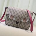 Cheap Gucci Children's GG Supreme Cat Messenger Bag 410806 Pink VS00603