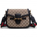 Cheap Gucci Lady Web Original GG Canvas Shoulder Bags 383848 Black VS06222