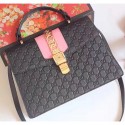 Cheap Gucci Sylvie Gucci Signature Bag Black 431665 VS04049