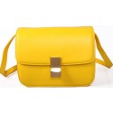 Cheap Imitation Celine Classic Box Small Flap Bag Smooth Leather C88007C Yellow VS03447