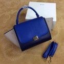 Cheap Imitation Celine mini Trapeze Bag Original Leather CTA3345 Blue&Black&Khaki VS02134