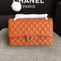 Cheap Knockoff Classic Chanel Lambskin Flap Shoulder Bag Orange A01112 VS04951