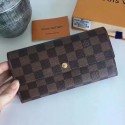 Cheap Louis Vuitton Damier Ebene Canvas Portefeiulle Sarah Long Wallet N61735 VS06714