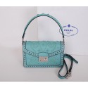 Cheap Prada Saffiano Caflskin Leather Flap Bag BN924E Green VS08267