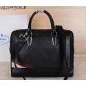 Cheap PRADA Smooth Leather Business Briefcase 80725 Black VS05548