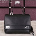 Cheap Prada Smooth Leather Tote Bags BN2796 Black VS02106