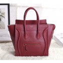 Cheap Replica Celine Micro Luggage 3307 in Wine Red Original Leather YD VS08692