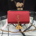 Cheap Saint Laurent Medium Kate Monogram Tassel Smooth Leather Shoulder Bag Red Y121270 VS03795
