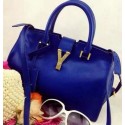 Cheap Yves Saint Laurent Small Cabas Chyc Bag Y3011 Royal VS09362
