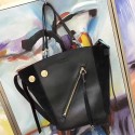 Chloe Calfskin Leather Shopping Tote Bag Black C250301 VS04012