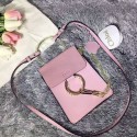 Chloe Faye Mini Suede Leather Crossbody Bag Pink 3S1229 VS01878