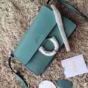 Chloe Faye Small Textured-leather Shoulder Bag Green 151090 VS04788