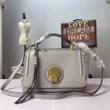 Chloe Indy Medium Leather Camera Shoulder Bag Grey 207150 VS04754