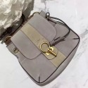 Chloe Lexa Suede Medium Shoulder Bag Grey 290910 VS04061