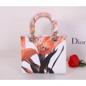 Christian Dior Alstroemeria Flower Lady Dior Bag CD6087 Orange VS02400