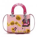 Christian Dior Butterfly Leather Mini Lady Dior Bag D6325 Rosy VS04353