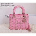 Christian Dior Studded Leather Lady Dior Bag CD0310 Pink VS06912