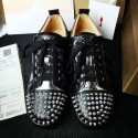 Christian Louboutin Louis Junior Spikes Men's Flat Silver CL1220 VS06178