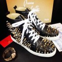 Christian Louboutin Louis Spikes Flat Black&Gold CL1240 VS02307