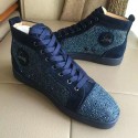 Christian Louboutin Louis Strass Flat Blue CL1250 VS06011