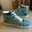 Christian Louboutin Louis Strass Flat Green CL1250 VS05949