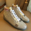 Christian Louboutin Louis Strass Flat Silver CL1250 VS00537