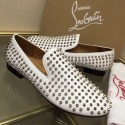 Christian Louboutin White Rollerboy Spikes CL1210 VS06071