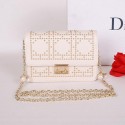 Copy AAA Christian Dior Studded Leather Flap Shoulder Bag CD8116 OffWhite VS05099