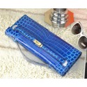 Copy AAA Hermes Kelly Clutch Bag Croco Leather K31 Royal VS03703