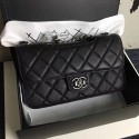 Copy Best Chanel Black Quilted Deerskin Perfect Edge Bag A14041 VS02205