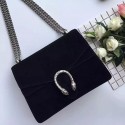 Copy Best Gucci Dionysus Large Suede Shoulder Bag Black 403348 VS07843