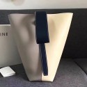Copy Celine Twisted Cabas Grey and Offwhite Smooth Calfskin 030403 VS09737