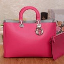 Copy Dior Diorissimo Bag in Smooth Calfskin Leather V801 Rose VS00042