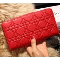Copy Dior Escapade Wallet in Sheepskin Leahter D1873 Red VS02048