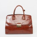 Copy Fashion 2014 Prada Original Glace Calfskin Leather Tote Bag BN2682 in Dark Brown XZ VS04302