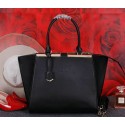 Copy Fendi 3Jours Tote Bag Calfskin Leather FJ2352 Black VS00369