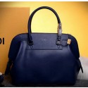 Copy Fendi Adele mini Tote Bags Pebbled Leather 8BHN246 Royal VS02892