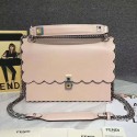 Copy Fendi Kan I Leather Bag Pink 8BT283 VS07970