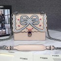 Copy Fendi Kan I Leather Bag Pink 8BT284 VS08803
