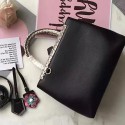 Copy Fendi Petite 2jours Calfskin Shopper Bag Black F51130 VS07790